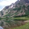 This are the same mountains in the previous picture. This lake is at the base of the Bells after a 40 minute hike. 