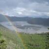 Why is the color different on each side of the rainbow?